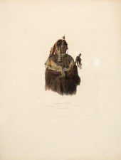 KARL BODMER, A YOUNG MANDAN IN