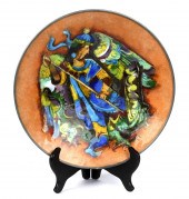 KARL DRERUP ENAMEL BOWL, WINGE