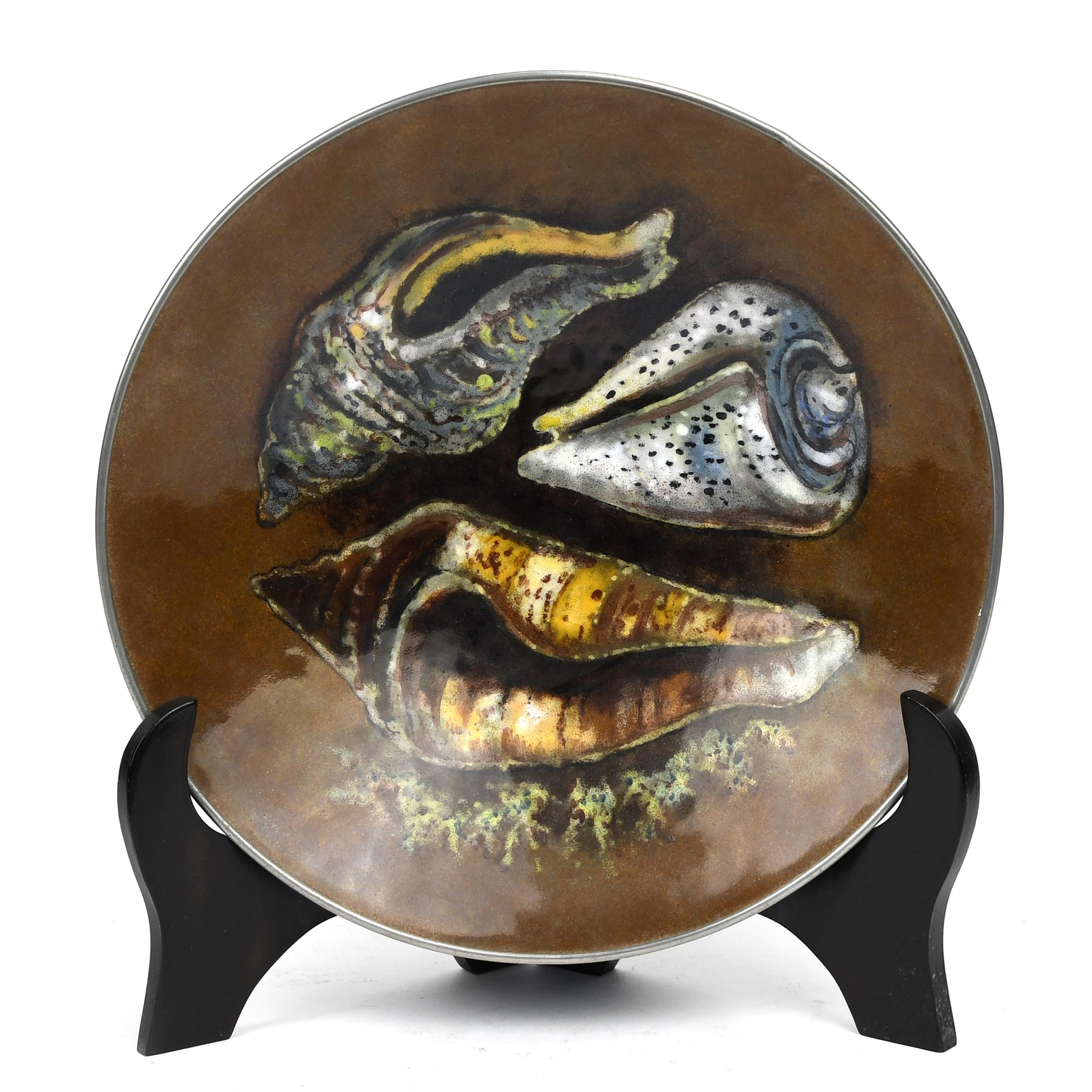 KARL DRERUP ENAMELED BOWL. Karl