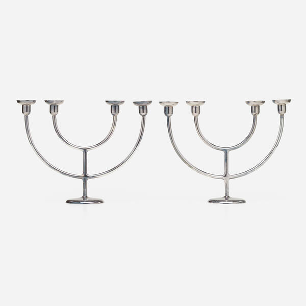 Karl Hagenauer. Candelabra, pair.