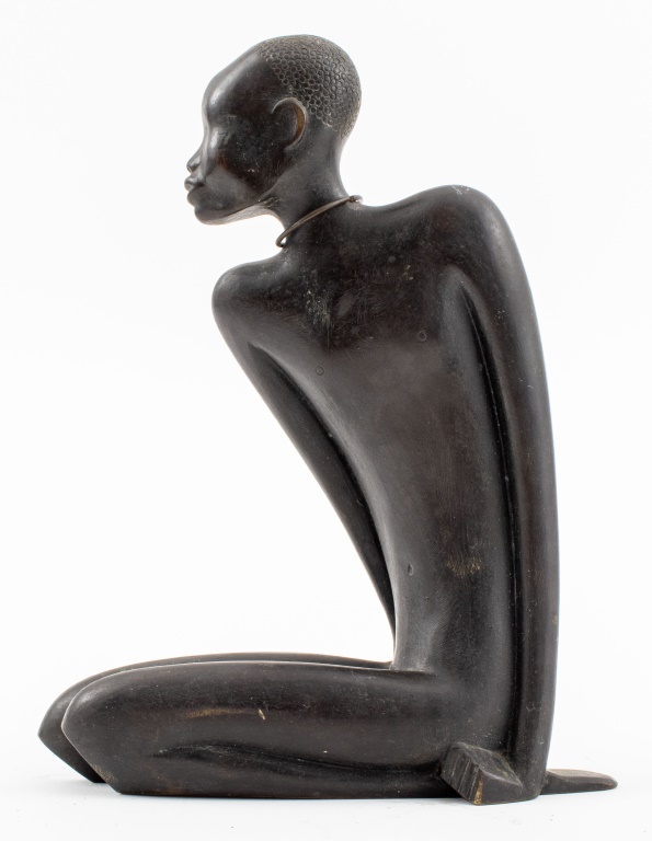 KARL HAGENAUER SEATED NUDE BRONZE