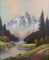 KARL KASTEN OIL ON CANVAS LAND
