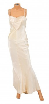 KARL LAGERFELD CREAM SILK SPAG
