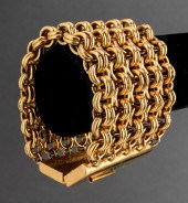 KARL LAGERFELD FIVE-ROW GOLD-T