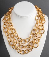 KARL LAGERFELD GOLD-TONE THREE