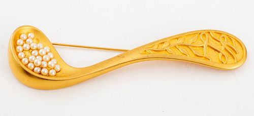 KARL LAGERFELD GOLD WASHED SPOON