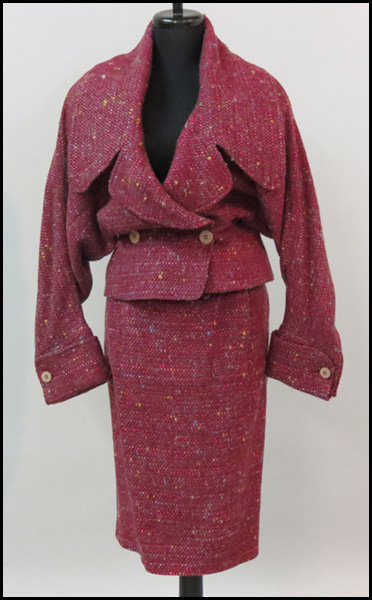 KARL LAGERFELD MAROON WOOL