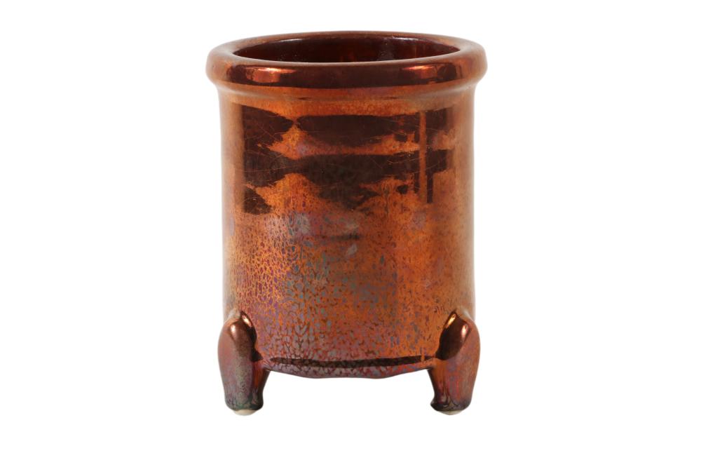 KARL MARTZ THREE FOOTED VASE, 6”