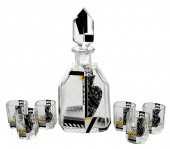 KARL PALDA ART DECO GLASS LIQU
