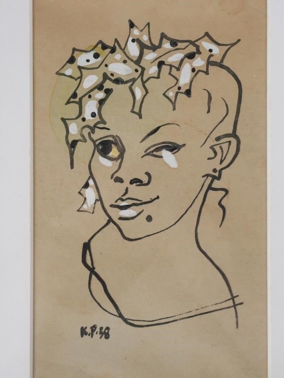 KARL PRIEBE INK DRAWINGInk