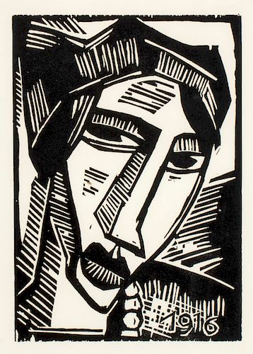 KARL SCHMIDT-ROTTLUFF, WOODCUT,