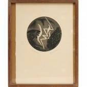 KARL SCHRAG, SIGNED ETCHING, 1