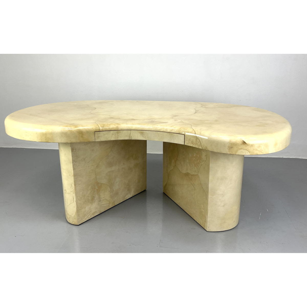 Karl Springer Goatskin Desk, made