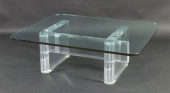 KARL SPRINGER LUCITE AND GLASS