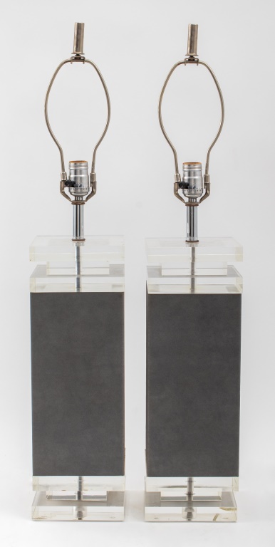KARL SPRINGER MODERN LUCITE TABLE