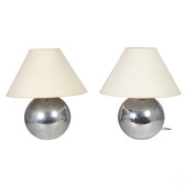 KARL SPRINGER PAIR MODERN CHRO