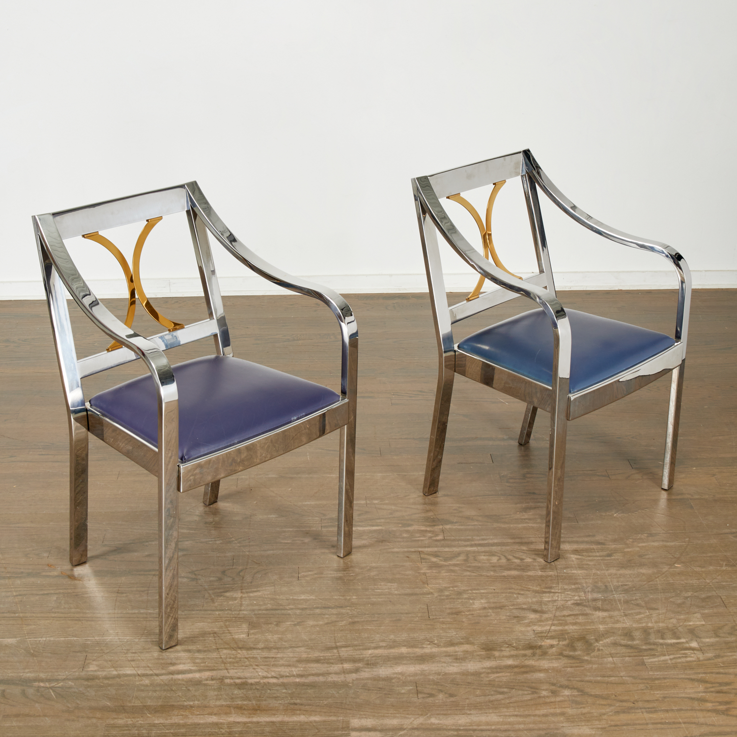 KARL SPRINGER, PAIR "REGENCY" ARM