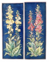 KARLSRUHE TWO GLAZED POTTERY T
