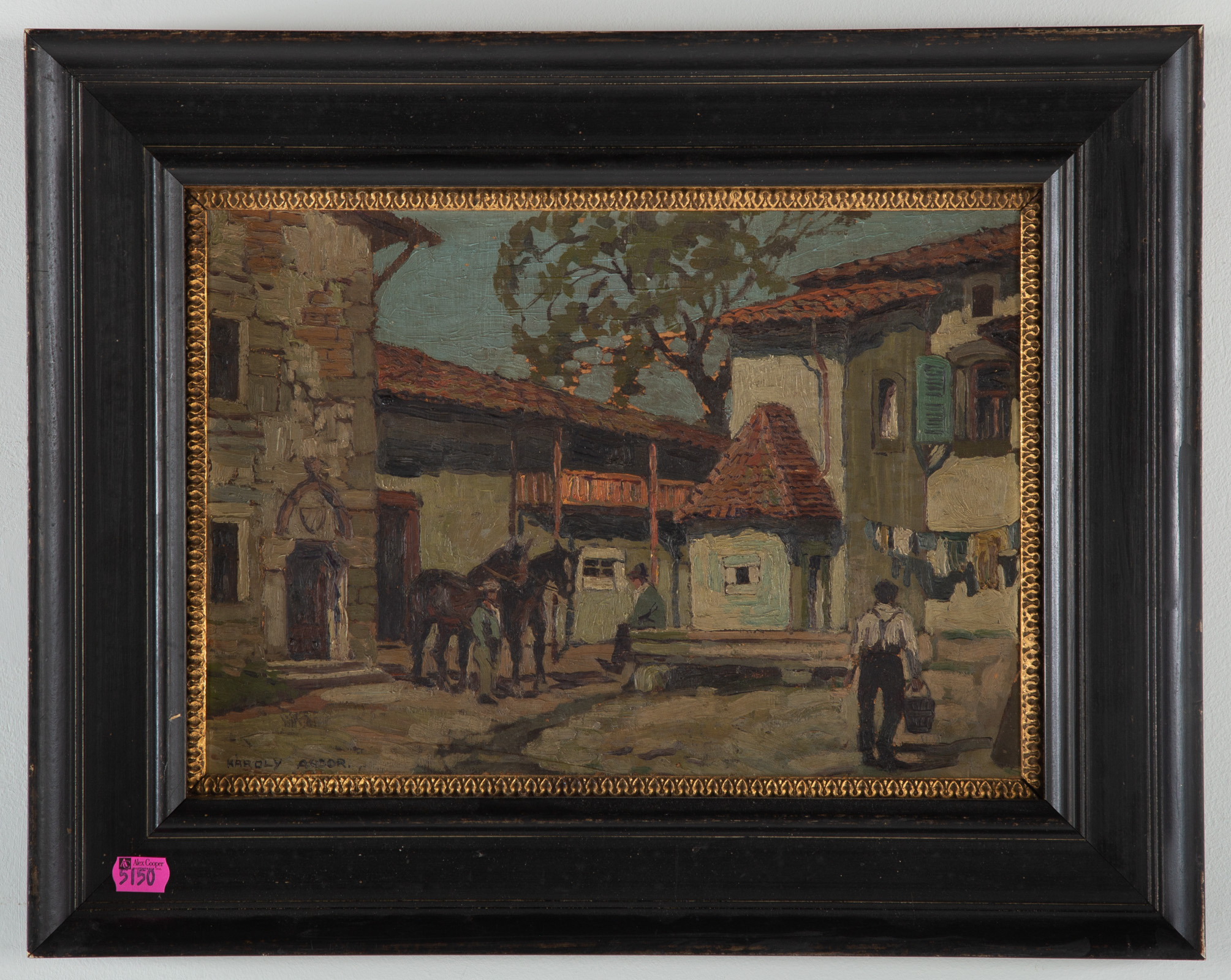 KAROLY ANDOR. DANS LA COUR, OIL Oil