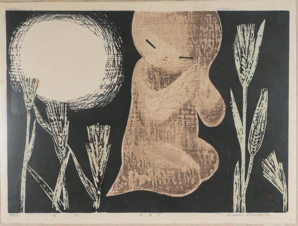KAROU KAWANO WOODBLOCK PRINT