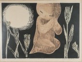 KAROU KAWANO WOODBLOCK PRINT "