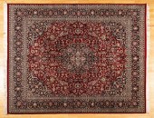KASHAN CARPET, 10'4" X 8'3".Ka