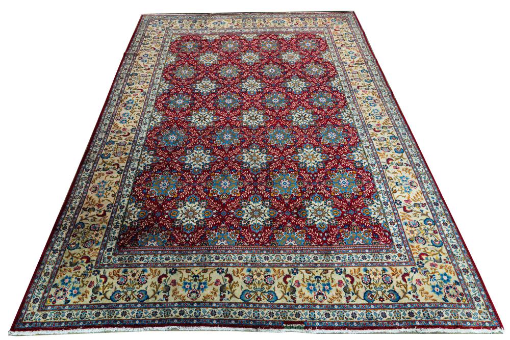 KASHAN CARPETred field 9'8" x