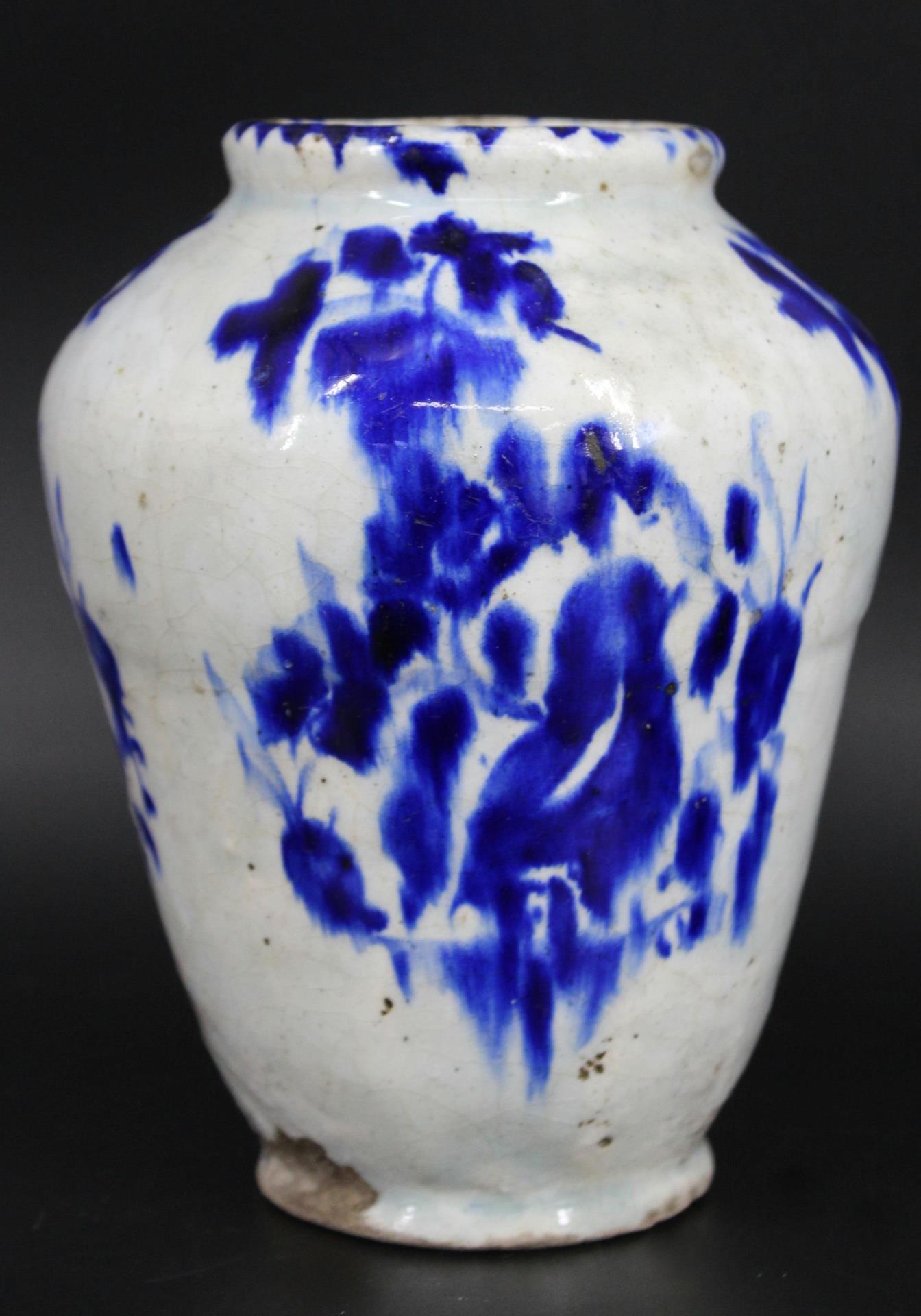 KASHAN CERAMIC VASE, QAJAR