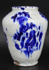 KASHAN CERAMIC VASE, QAJAR PER