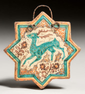 KASHAN LUSTRE POTTERY STAR-SHA