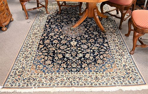 KASHAN ORIENTAL AREA RUG, 5' 4" X