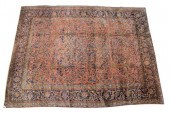 KASHAN ORIENTAL CARPET 9' 9" X