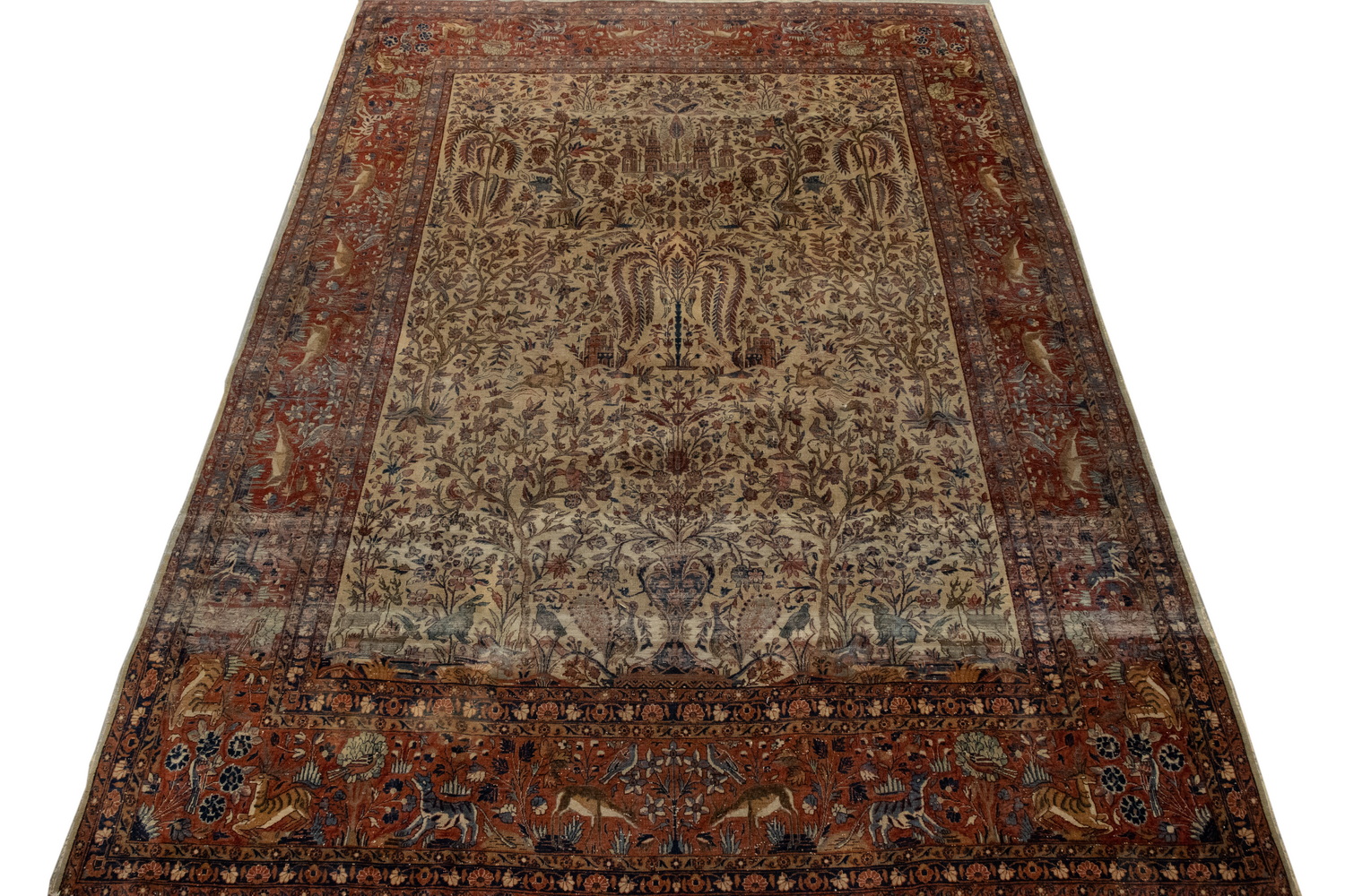 KASHAN PICTORIAL CARPET (8'6" X 11'
