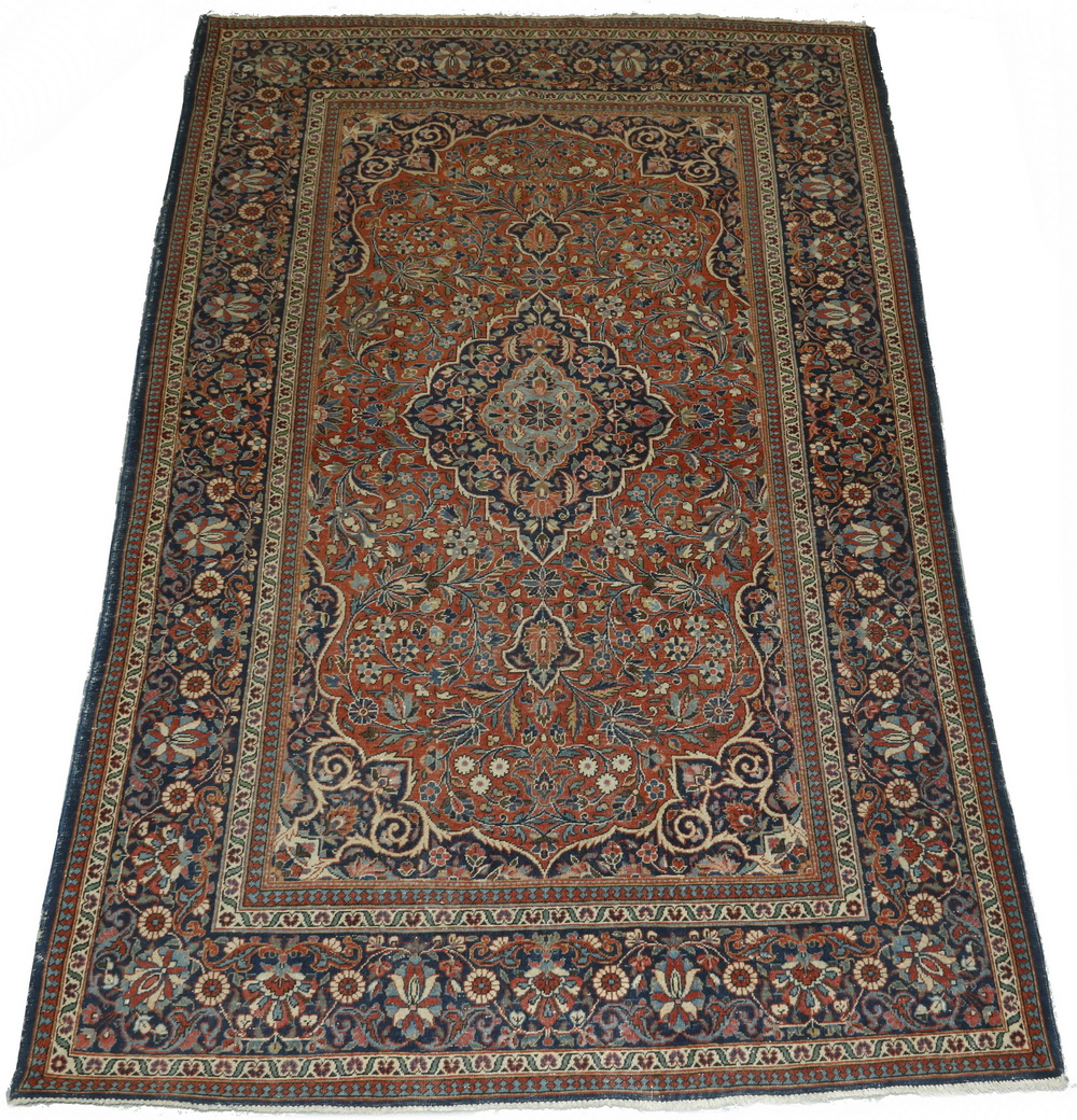 KASHAN RUG - 4'-4" X 6'-8" West