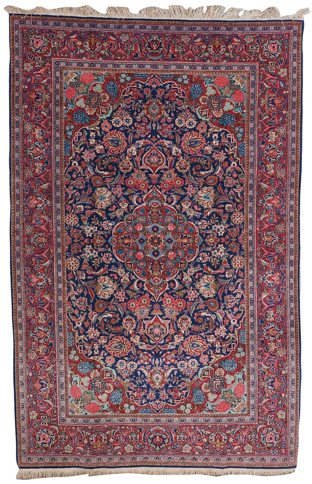 KASHAN RUG, PERSIA, CA. 1930; 6 FT.