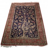 KASHAN SILK RUG (4'3" X 6'6")