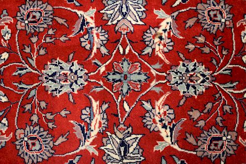 KASHAN TYPE CARPETBright red field,