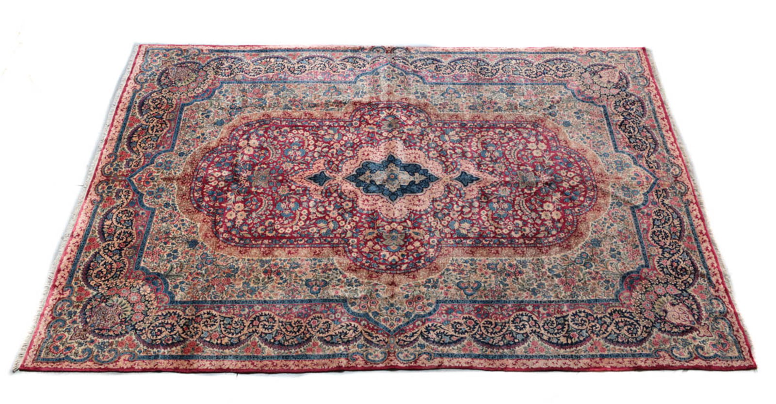 KASHAN WOOL RUG, C1950Handknotted