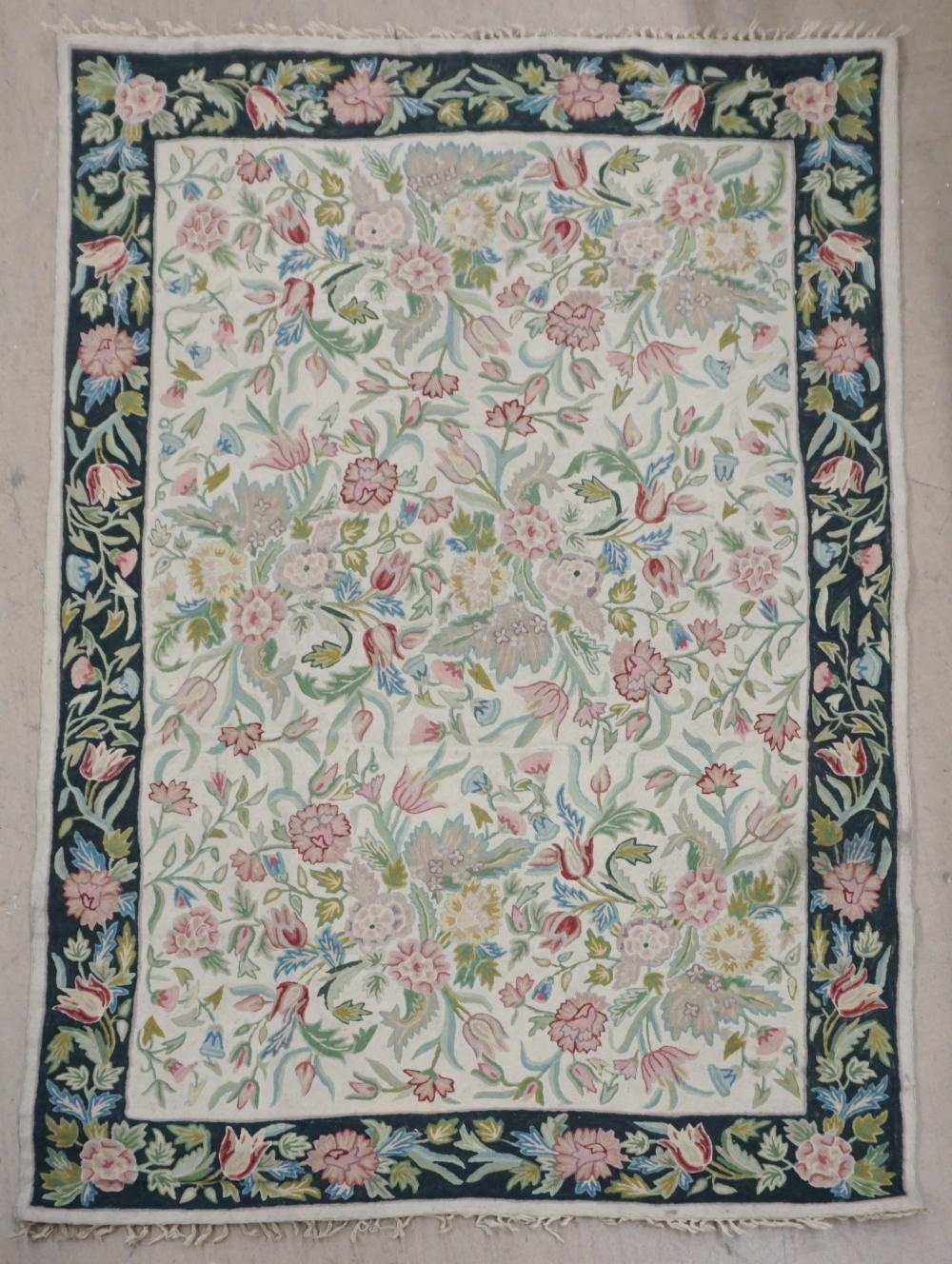 KASHMIR FLORAL DESIGN FLATSTITCH