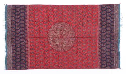 KASHMIR MOON SHAWL, INDIA, MID 19TH