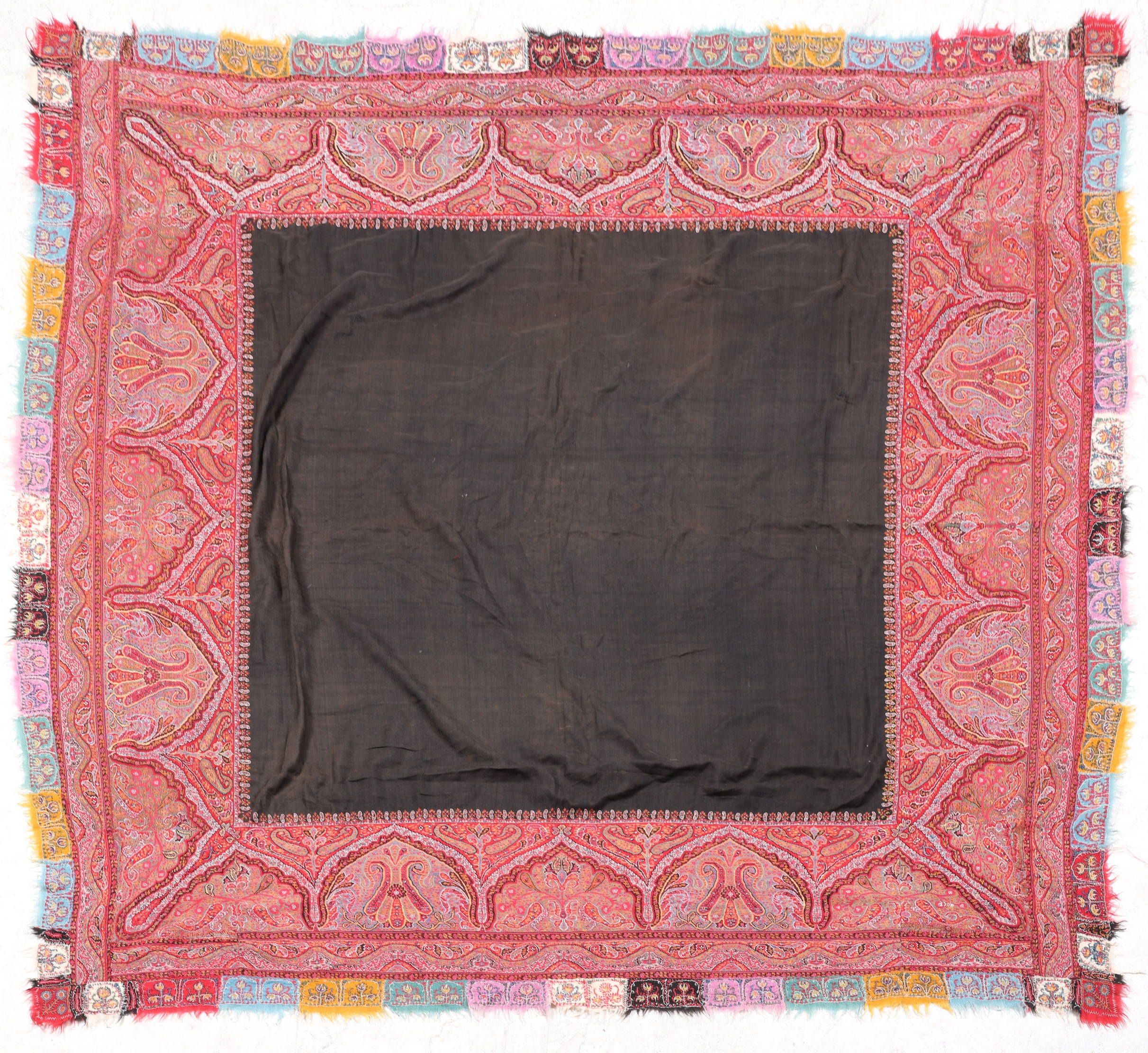 Kashmiri paisley textile, patchwork