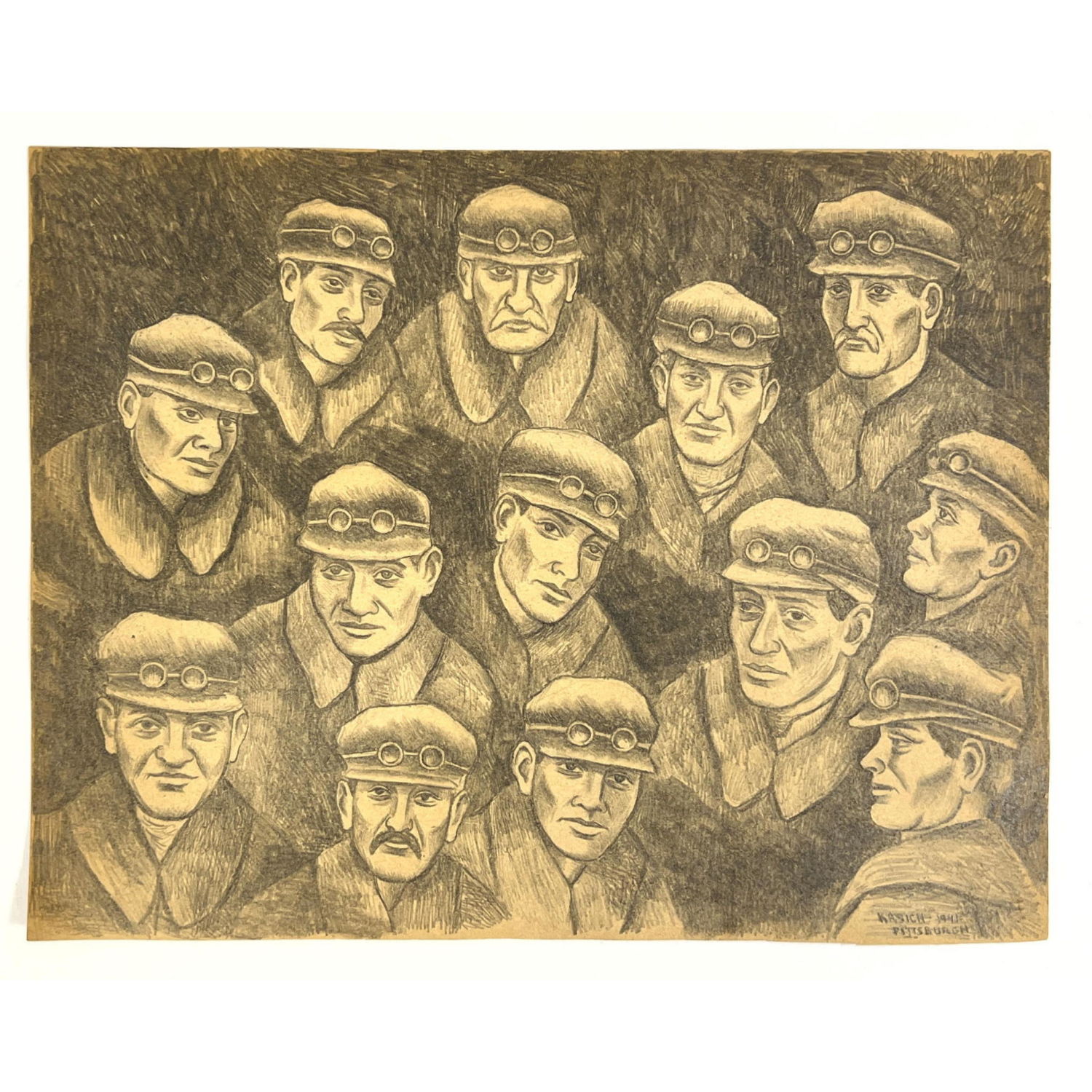 Kasich Graphite Drawing. Coal