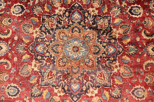 KASVIN CARPET, WINE RED GROUND,
