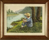 KATE CORDON RAYMOND OIL ON BOA