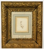 KATE GREENAWAY INK DRAWING OF