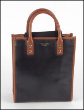 KATE SPADE BLACK LEATHER HANDB