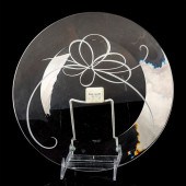 KATE SPADE CRYSTAL CAKE PLATE,