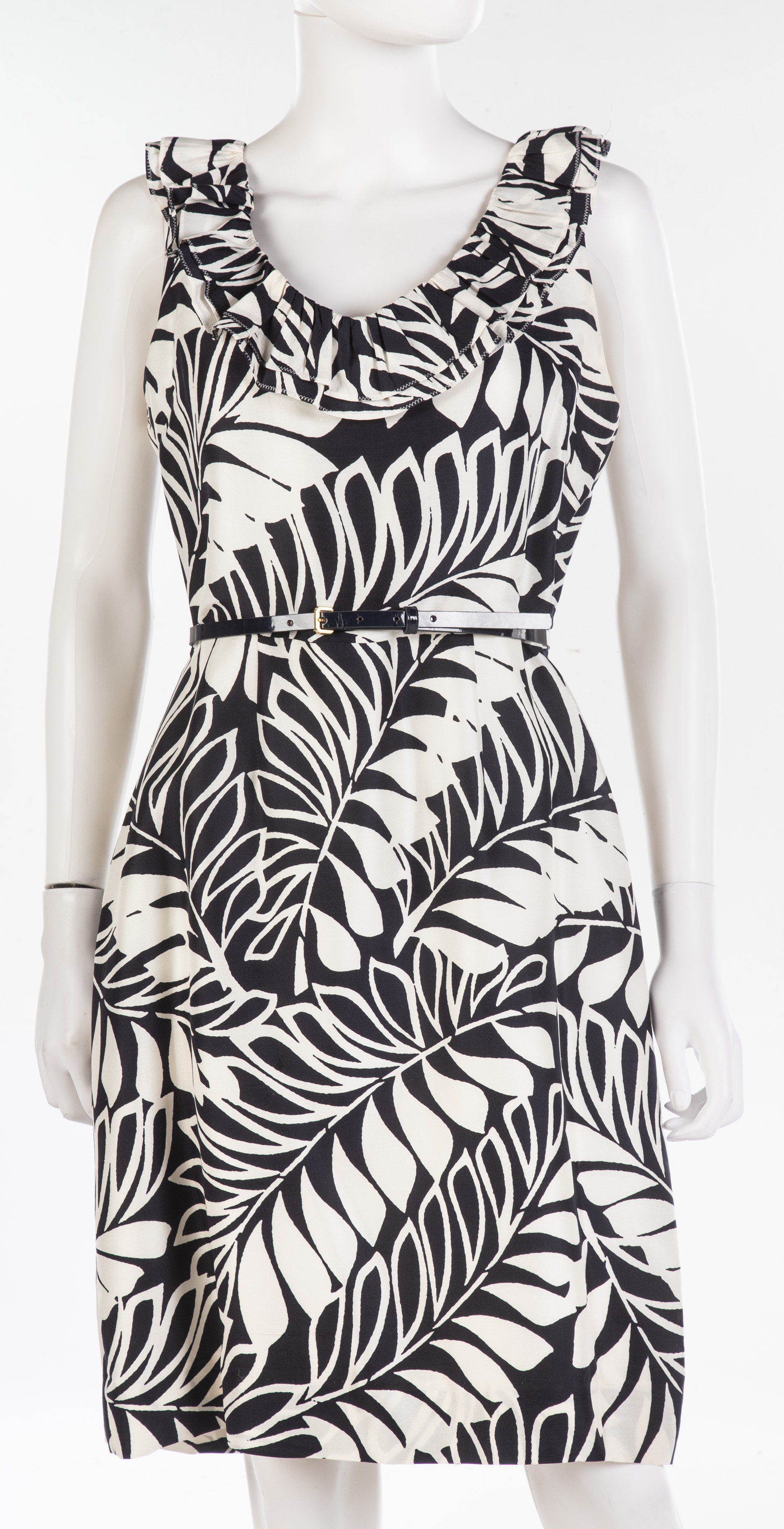 KATE SPADE NAVY & WHITE SILK