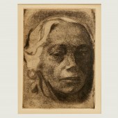 KATHE KOLLWITZ, SELF PORTRAIT,