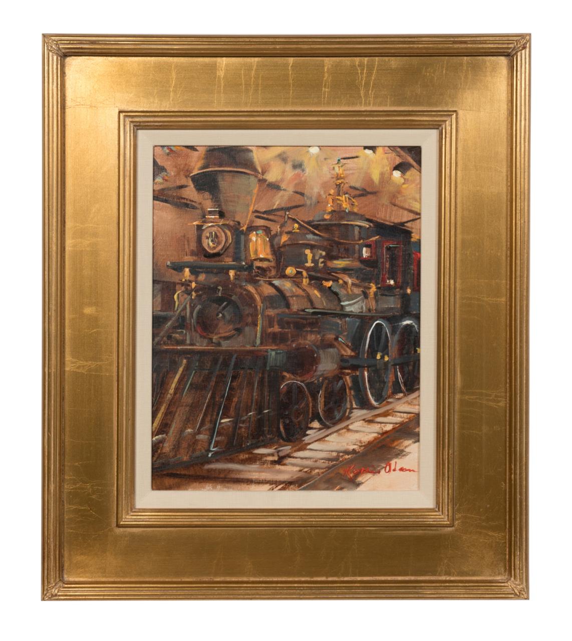 KATHIE ODOM, "TEXAS BAD BOY" OIL ON